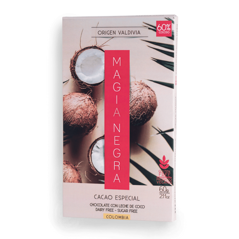 Barra de Chocolate 60% Coco - Magia Negra 60g