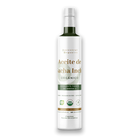 Aceite de Sacha Inchi Orgánico- Ancestral 250ml