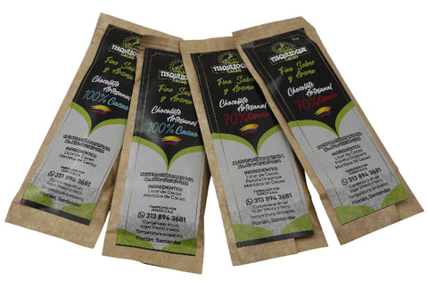 Chocolatinas 100% x6 TISQUIZOQUE 60g