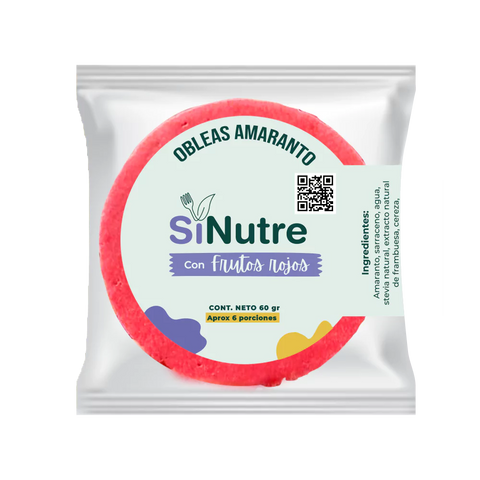 Obleas de Amaranto Frutos Rojos - Sinutre 60g