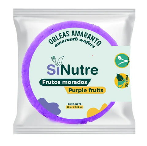 Obleas de Amaranto Frutos Morados - Sinutre 60g