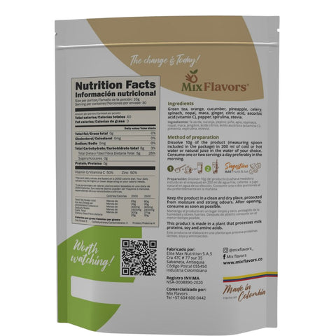 Batido Verde (Detox) - Mix Flavors 300g