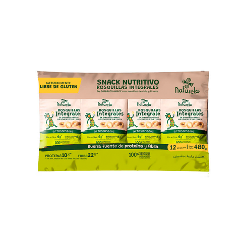 Rosquilla de Arroz Veganas x12 - Naturela 480g