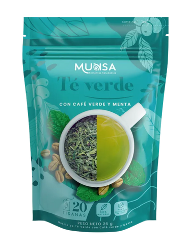 Té Verde con Café Verde y Menta - Munsa 26g