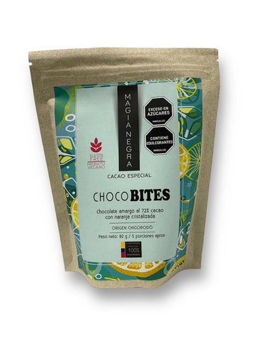 Choco Bites 72% Naranja - Magia Negra 80g