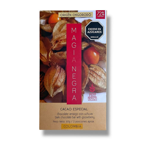 Barra Chocolate 72% Uchuva - Magia Negra 60g
