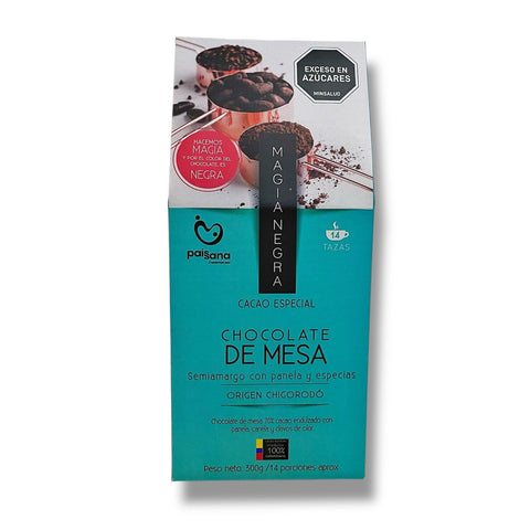 Chocolate de Mesa 70% Panela Canela - Magia Negra 300g