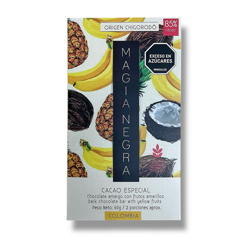 Barra Chocolate 85% Frutos Amarillos - Magia Negra 60g