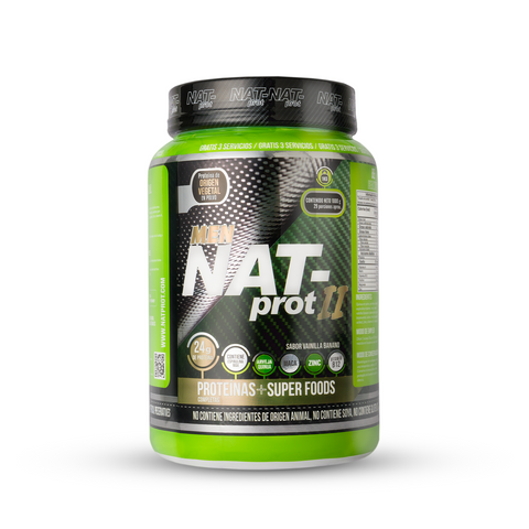 Proteína Vegana + Superfoods Men NAT-PROT II 2Lb
