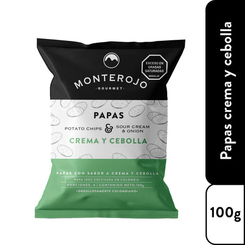 Papas Crema y Cebolla - Monterojo 100g