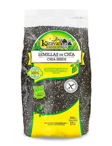 Semilla de Chia bolsa bopp - Karavansay 250g.