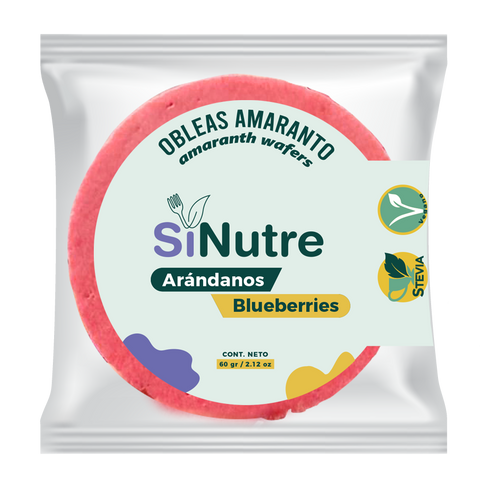 Obleas de Amaranto Arandano - Sinutre 60g