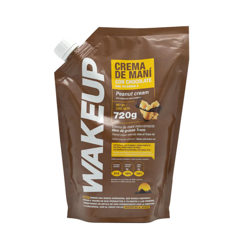 Crema de Maní con Chocolate - Wakeup 720g