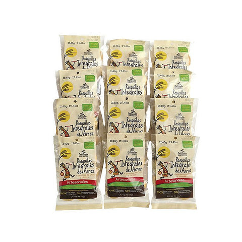 Rosquilla de Arroz Integral Chia y Linaza x12 - Naturela 480g.