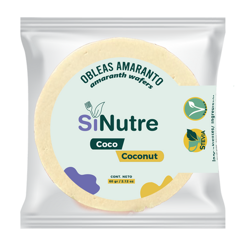 Obleas de Amaranto Coco- Sinutre 60g