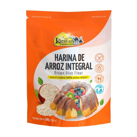 Harina de Arroz Integral - Karavansay 500g.
