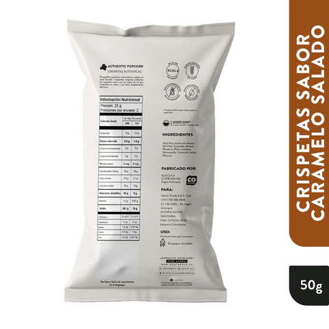 Crispetas Caramelo Salado MONTEROJO 50g
