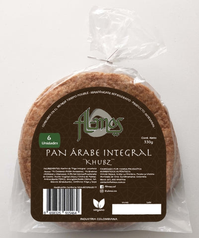 Pan Arabe Integral x6 ALMOS 300g