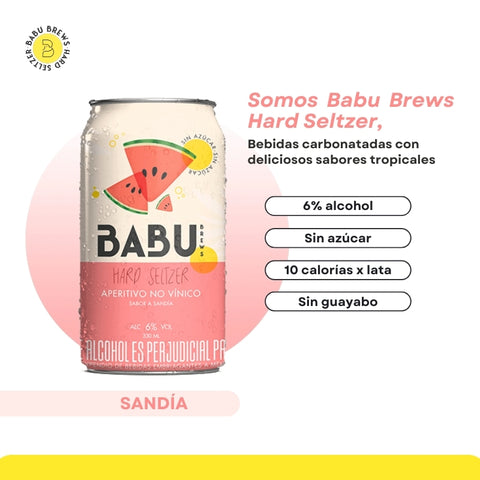 Babu Sandia Hard Seltzer - Babu Brews 330ml