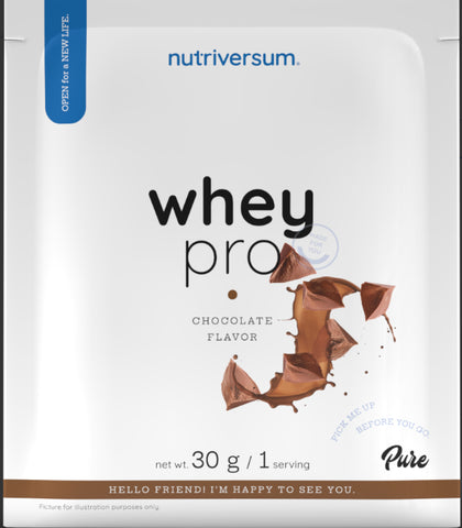 Proteina Whey Pro Chocolate Sachet NUTRIVERSUM 30g