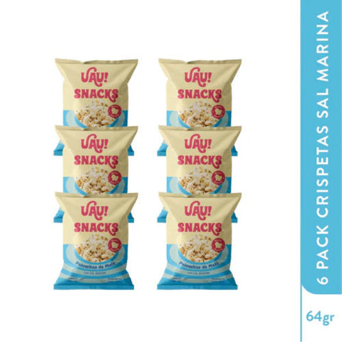 Crispetas Sal Marina x6 - UAU 84g