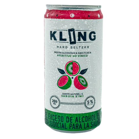 Bebida Hard Seltzer Sandia Kiwi - Kling 269ml