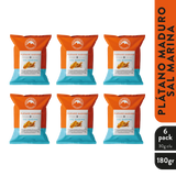 Six Pack Plátanos Maduros Sal MONTEROJO 180g