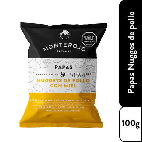 Papas Nuggets Pollo Miel - Monterojo 100g