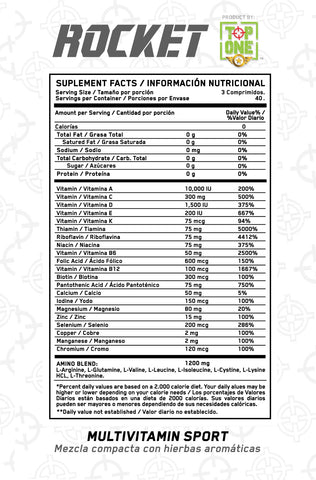 Multivitaminico Rocket X 120 TOP ONE