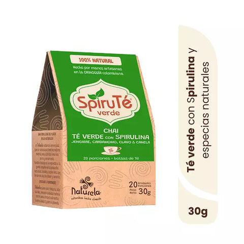 Té Verde Spirulina Spirute x20 - Naturela 30g