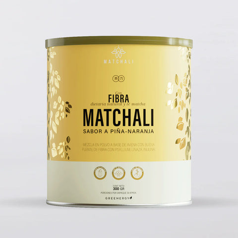 Fibra con Té Matcha: Piña Naranja - Matchali 300g