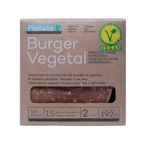 Hamburguesa Vegetal Vegana - Planeta V 384g