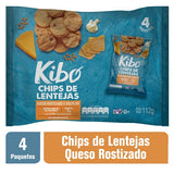 Chips de Lenteja Queso Rostizado x4 - Kibo 112g.