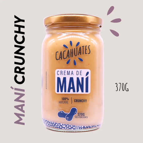 Crema de Maní Crunchy - Cacahuates 370g