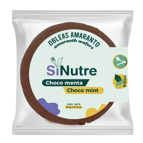 Obleas de Amaranto Choco Mint - Sinutre 60g