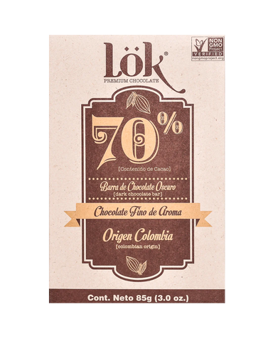 Chocolate 70% origen - LOK 85g