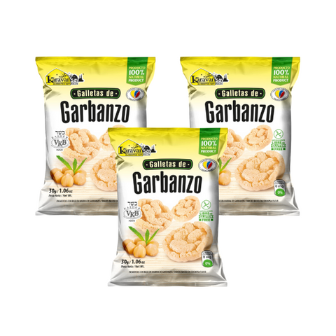 Galletas de Garbanzo Tri Pack- Karavansay x 90g.