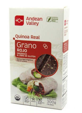 Grano de Quinoa Real Rojo- Andean Valley 300g.