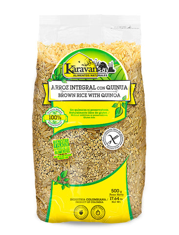 Arroz Integral Con Quinua Bolsa Bopp - Karavansay 500g.